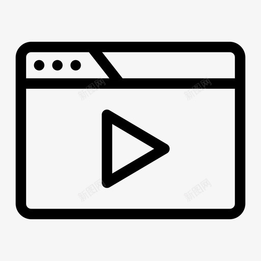播放器浏览器浏览器界面浏览器窗口图标svg_新图网 https://ixintu.com 播放器浏览器 浏览器 浏览器界面 浏览器窗口 网络浏览器 通知