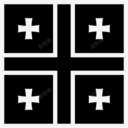 格鲁吉亚国家欧洲图标svg_新图网 https://ixintu.com 世界广场旗帜字形 国家 国旗 格鲁吉亚 欧洲