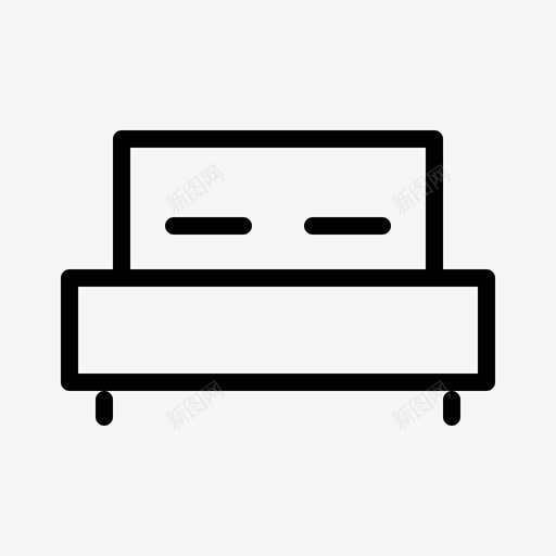 床假期旅行图标svg_新图网 https://ixintu.com 假期 夏天 床 旅行