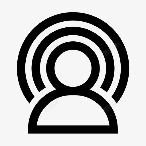 光环空灵生命能量图标svg_新图网 https://ixintu.com 光环 光辉 生命能量 空灵