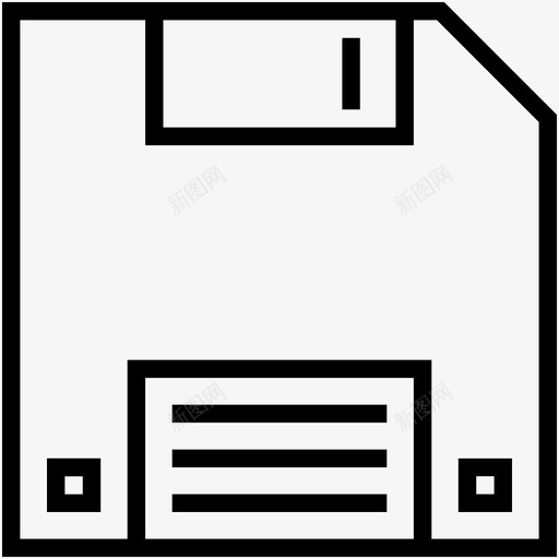 软盘软驱存储设备图标svg_新图网 https://ixintu.com 存储设备 软盘 软驱 银行和金融图标