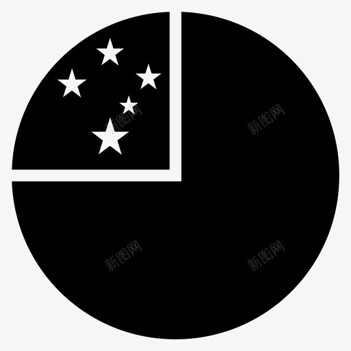 萨摩亚国家旗帜图标svg_新图网 https://ixintu.com 世界圆形旗帜字形 国家 旗帜 萨摩亚