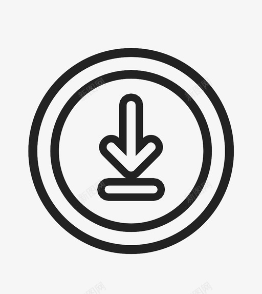 向下箭头方向降级图标svg_新图网 https://ixintu.com 加载 向下箭头 引导 指向 方向 降级