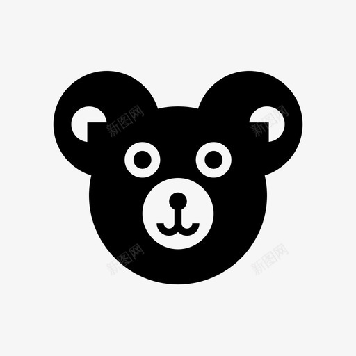 熊动物泰迪图标svg_新图网 https://ixintu.com 动物 泰迪 泰迪熊 熊 玩具