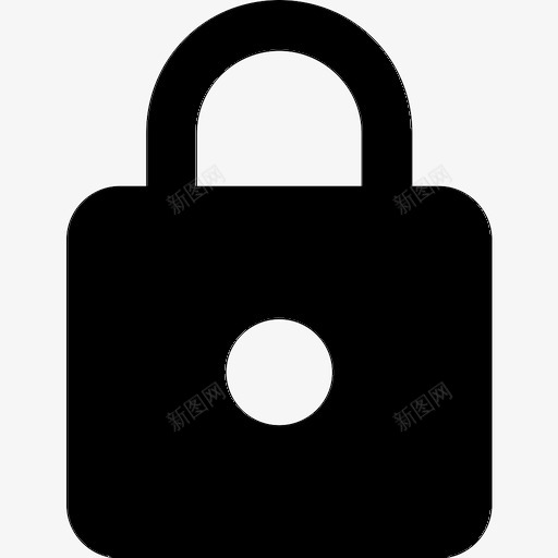 锁黑锁填充锁图标svg_新图网 https://ixintu.com 填充锁 暗锁 锁 黑锁