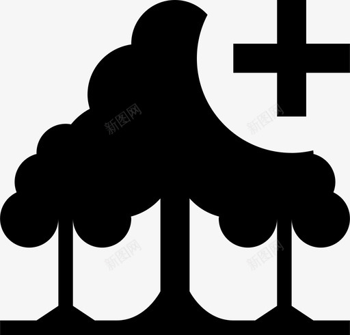 森林增加丛林树木图标svg_新图网 https://ixintu.com 丛林 树木 森林增加