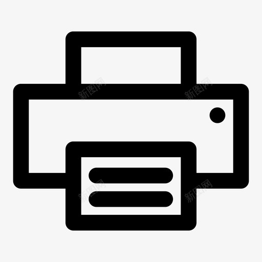 打印机复印胶印图标svg_新图网 https://ixintu.com 卡迪格 复印 多媒体加粗 打印机 胶印