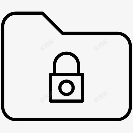 锁定文件夹保护安全图标svg_新图网 https://ixintu.com 保护 安全 美味pc 锁定文件夹