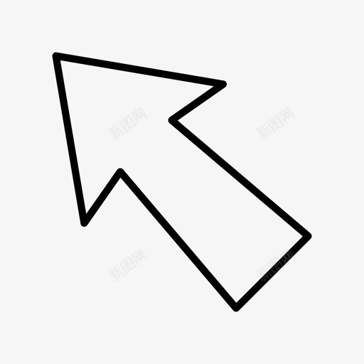 左上箭头标志箭头图标svg_新图网 https://ixintu.com 左上 方向 方向标志 箭头 箭头方向 箭头标志