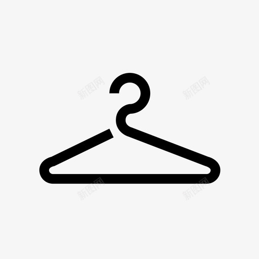 衣架夹子衣服图标svg_新图网 https://ixintu.com 夹子 挂钩 支架 衣服 衣架 迷你图标设置标志导航