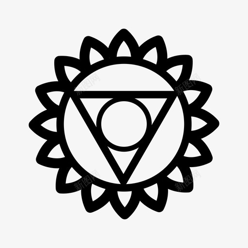 毗湿达脉轮毗舒达脉轮曼陀罗图标svg_新图网 https://ixintu.com 医药保健 咽喉脉轮 普拉纳 曼陀罗 毗湿达脉轮 毗舒达脉轮