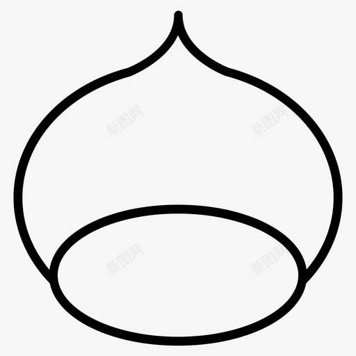 栗子秋天胎儿图标svg_新图网 https://ixintu.com 树 栗子 秋天 美味的秋天 胎儿