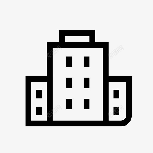 酒店大厦旅舍图标svg_新图网 https://ixintu.com 大厦 度假 旅舍 汽车旅馆 迷你图标集旅行酒店露营 酒店