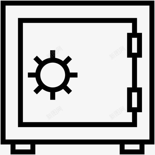 银行金库银行储物柜钱箱图标svg_新图网 https://ixintu.com 保险箱 货币安全 钱箱 银行储物柜 银行和金融图标 银行金库