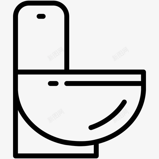 卫生间浴室便桶图标svg_新图网 https://ixintu.com 便桶 卫生间 房地产泡沫图标 浴室