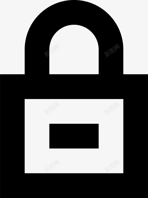 锁在线挂锁图标svg_新图网 https://ixintu.com 保险箱 在线 在线必需品收集 安全 挂锁 锁