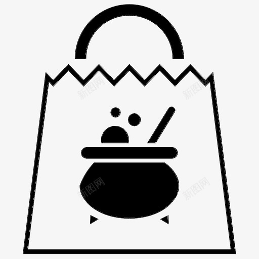 万圣节包糖果儿童图标svg_新图网 https://ixintu.com 万圣节包 不给糖就捣蛋 乐趣 儿童 糖果 聚会