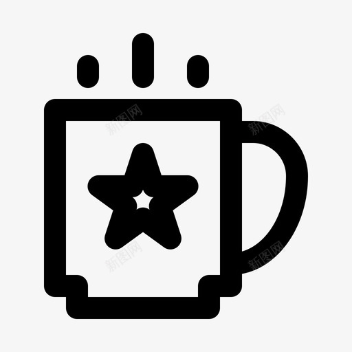 杯子圣诞节寒冷图标svg_新图网 https://ixintu.com 冬天 圣诞节 季节 寒冷 杯子 霜冻
