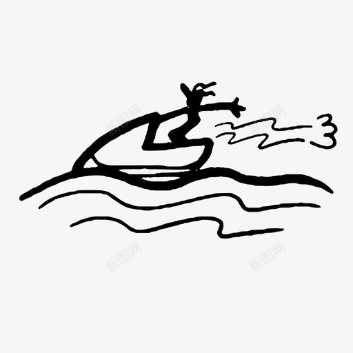 捷奇乐趣假日图标svg_新图网 https://ixintu.com 乐趣 假日 捷奇 松散涂鸦 水 水上运动 运输涂鸦