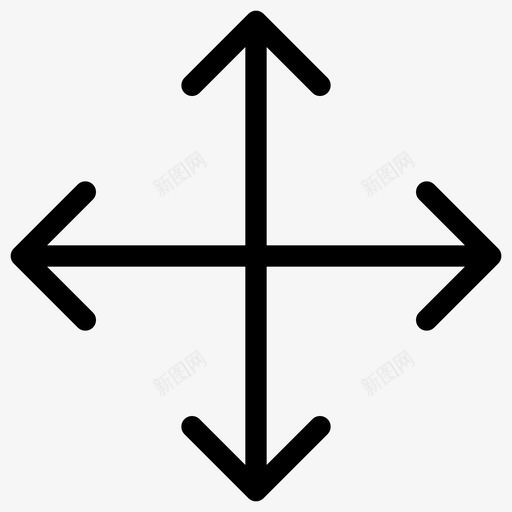 移动下左图标svg_新图网 https://ixintu.com 上 下 右 左 移动 箭头视图实心图标