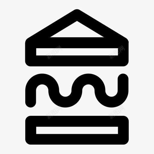 三明治面包快餐图标svg_新图网 https://ixintu.com 三明治 快餐 意大利面尼 面包 食品