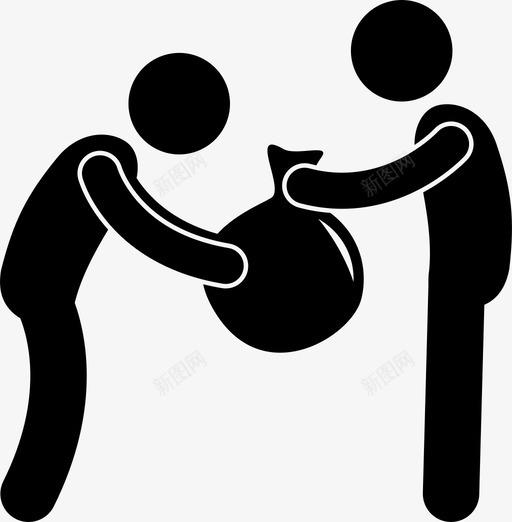 捐赠慷慨帮助图标svg_新图网 https://ixintu.com 人 分享 帮助 慷慨 捐赠 朋友帮助
