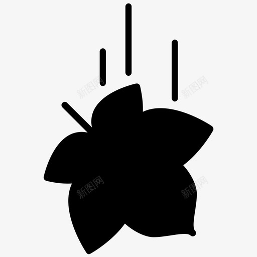 落叶秋天树图标svg_新图网 https://ixintu.com 树 秋天 美味的秋天 落叶