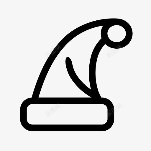 圣诞帽圣诞装饰图标svg_新图网 https://ixintu.com 圣诞 圣诞帽 节日 装饰