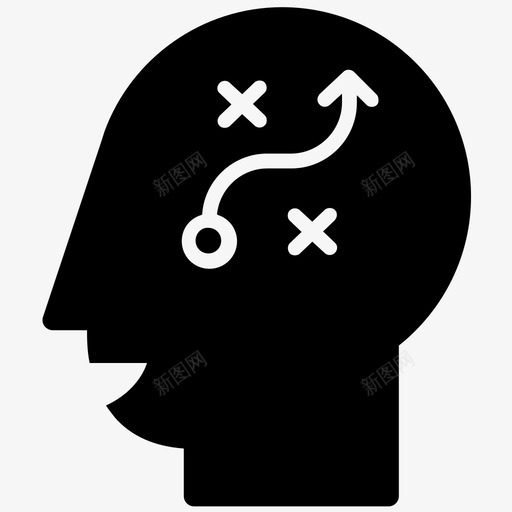 战略决策管理图标svg_新图网 https://ixintu.com 决策 战术 战略 管理 计划