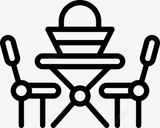 折叠桌野营户外图标svg_新图网 https://ixintu.com smashicons户外2概述 户外 折叠桌 旅行 野营
