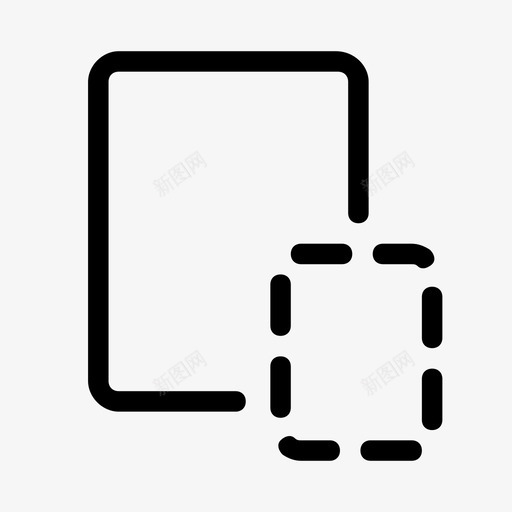 位置框架地图图标svg_新图网 https://ixintu.com 位置 地图 标准用户界面图标 框架 正方形 点