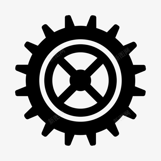 齿轮机械装置选项图标svg_新图网 https://ixintu.com 机械装置 设置 选项 首选项 齿轮