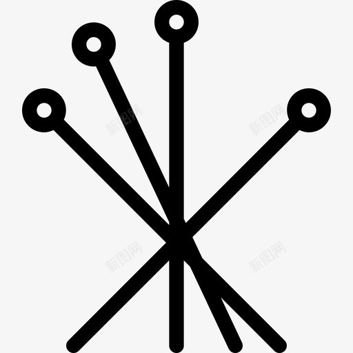 针灸针按摩水疗图标svg_新图网 https://ixintu.com 按摩 水疗 美容spa线图标 针灸针