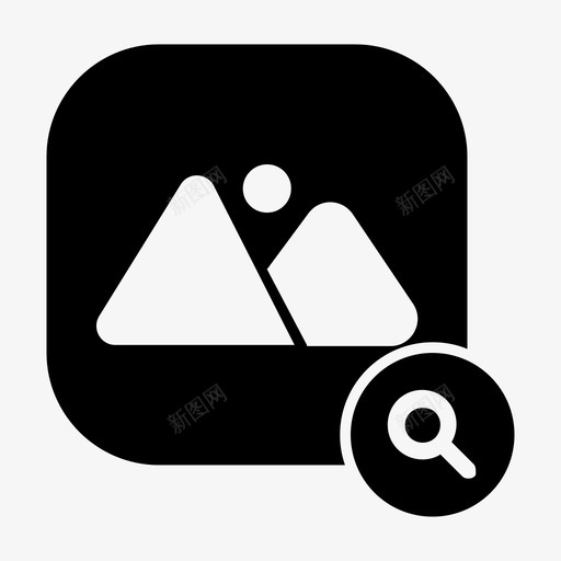 墙纸搜索查找照片图标svg_新图网 https://ixintu.com 墙纸搜索 快照 查找 照片