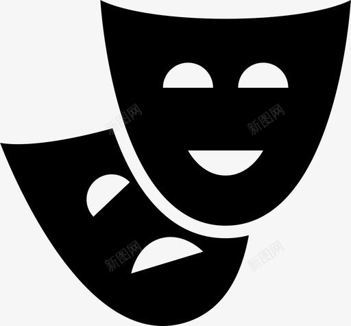戏剧表演娱乐图标svg_新图网 https://ixintu.com 体育和娱乐 娱乐 戏剧 歌剧 舞台表演 表演