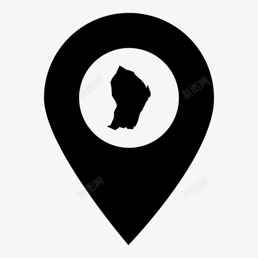 法属圭亚那国家圭亚那图标svg_新图网 https://ixintu.com 世界地图标记 位置 国家 圭亚那 地图 法属圭亚那