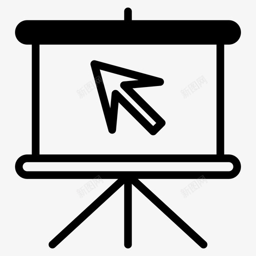 开始演示创业商务会议图标svg_新图网 https://ixintu.com 创业 商务会议 开始业务 开始演示 演示幻灯片 点击ppt