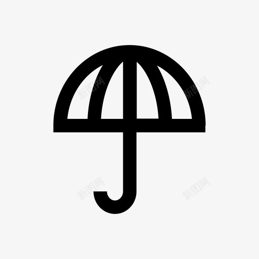 雨伞舒适区警卫图标svg_新图网 https://ixintu.com 保险箱 商业图标集 安保 舒适区 警卫 雨伞 风险管理