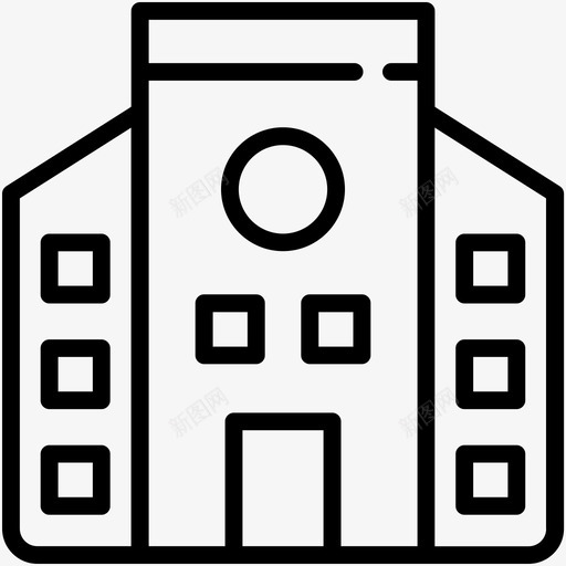 学校大楼大学大楼图标svg_新图网 https://ixintu.com 大学大楼 大楼 学校 学校大楼 学院 房地产 房地产泡沫图标
