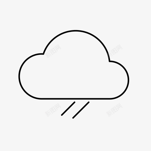 部分下雨多云毛毛雨图标svg_新图网 https://ixintu.com 多云 天气 天气图标 毛毛雨 部分下雨