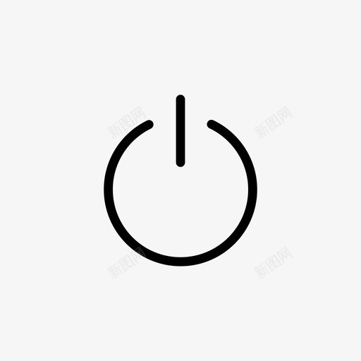 开机关机用户界面图标svg_新图网 https://ixintu.com 关机 开机 用户界面