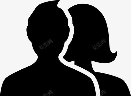 朋友脸书男人图标svg_新图网 https://ixintu.com 人 女人 朋友 男人 脸书