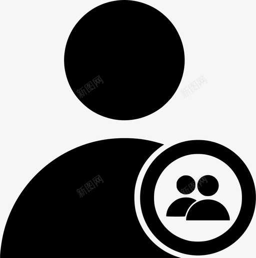 用户组帐户配置文件图标svg_新图网 https://ixintu.com 帐户 教育圈 用户 用户组 配置文件