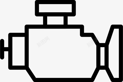 发动机警告汽车零件图标svg_新图网 https://ixintu.com smashicons汽车零件概述 发动机警告 汽车 车辆 零件