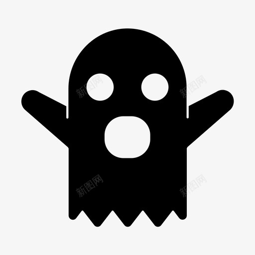 鬼魂万圣节闹鬼图标svg_新图网 https://ixintu.com 万圣节 吓人 怪物 闹鬼 鬼魂