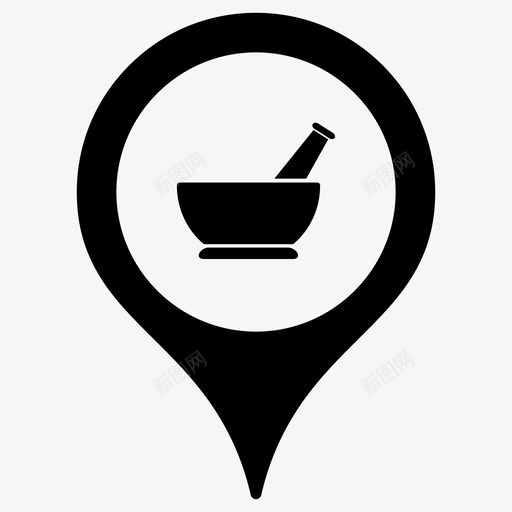 药房实验室地图指针图标svg_新图网 https://ixintu.com 别针 地图指针 实验室 药房