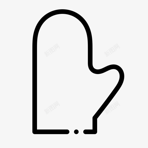 烤箱手套支架厨房图标svg_新图网 https://ixintu.com 厨房 厨房用具 厨房线 支架 烤箱手套 连指手套
