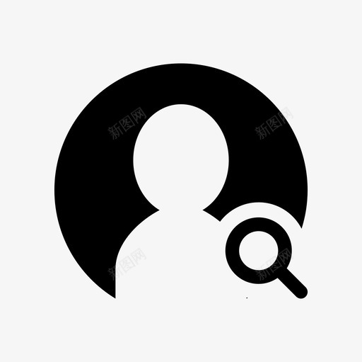 用户查找帐户搜索查找朋友图标svg_新图网 https://ixintu.com 帐户搜索 查找朋友 查找用户 用户填充图标集 用户搜索 用户查找