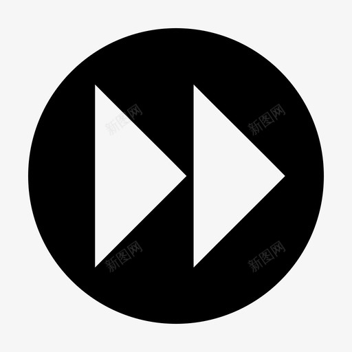 快进音频播放图标svg_新图网 https://ixintu.com 快进 恢复 播放 跟踪 音频
