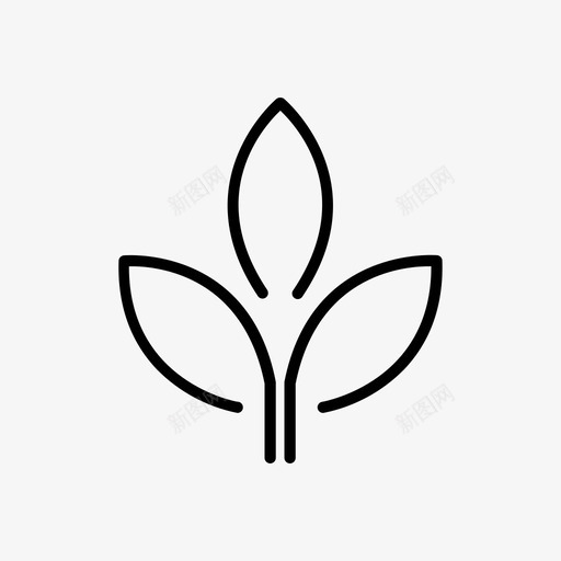 树叶冥想自然图标svg_新图网 https://ixintu.com 冥想 收藏07 放松 树叶 植物 自然